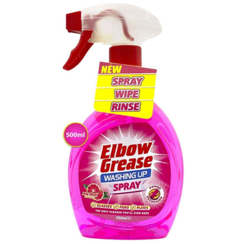 Спрей-антижир для посуду Elbow Grease Washing Up Spray Pink Blush 500 мл